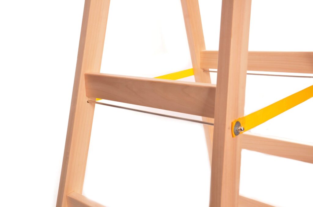 2 × 3 Step Standard Wooden Ladder