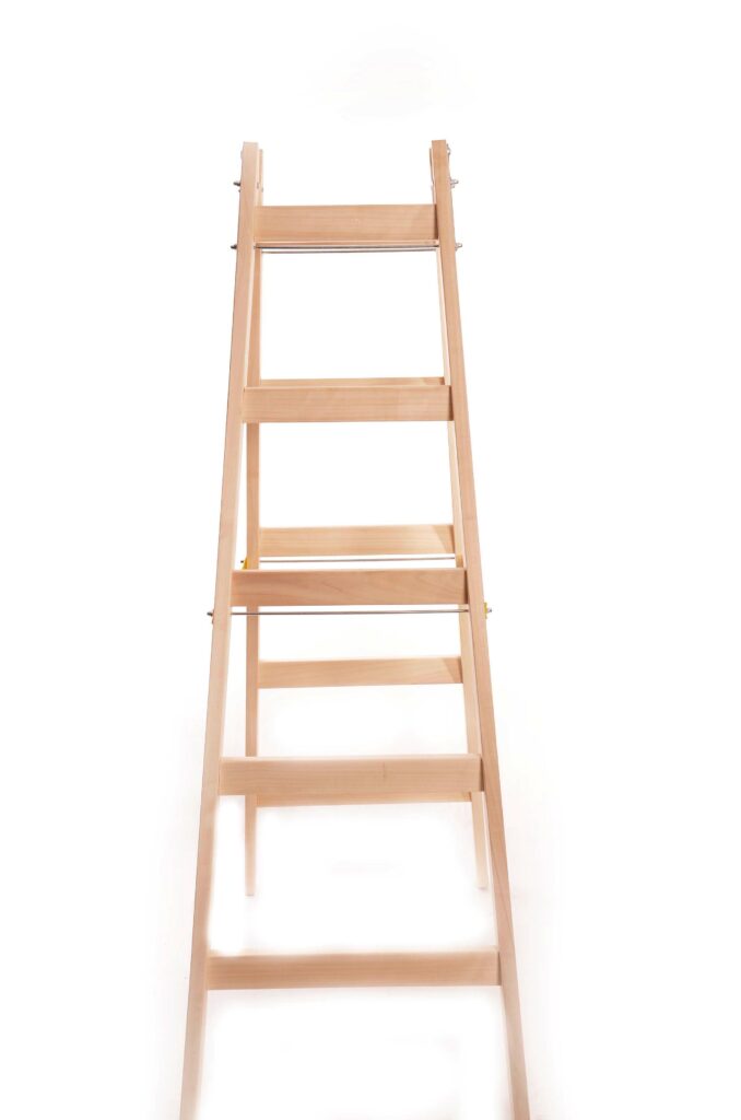 Двустранна дървена стълба Standard 5+5 стъпала